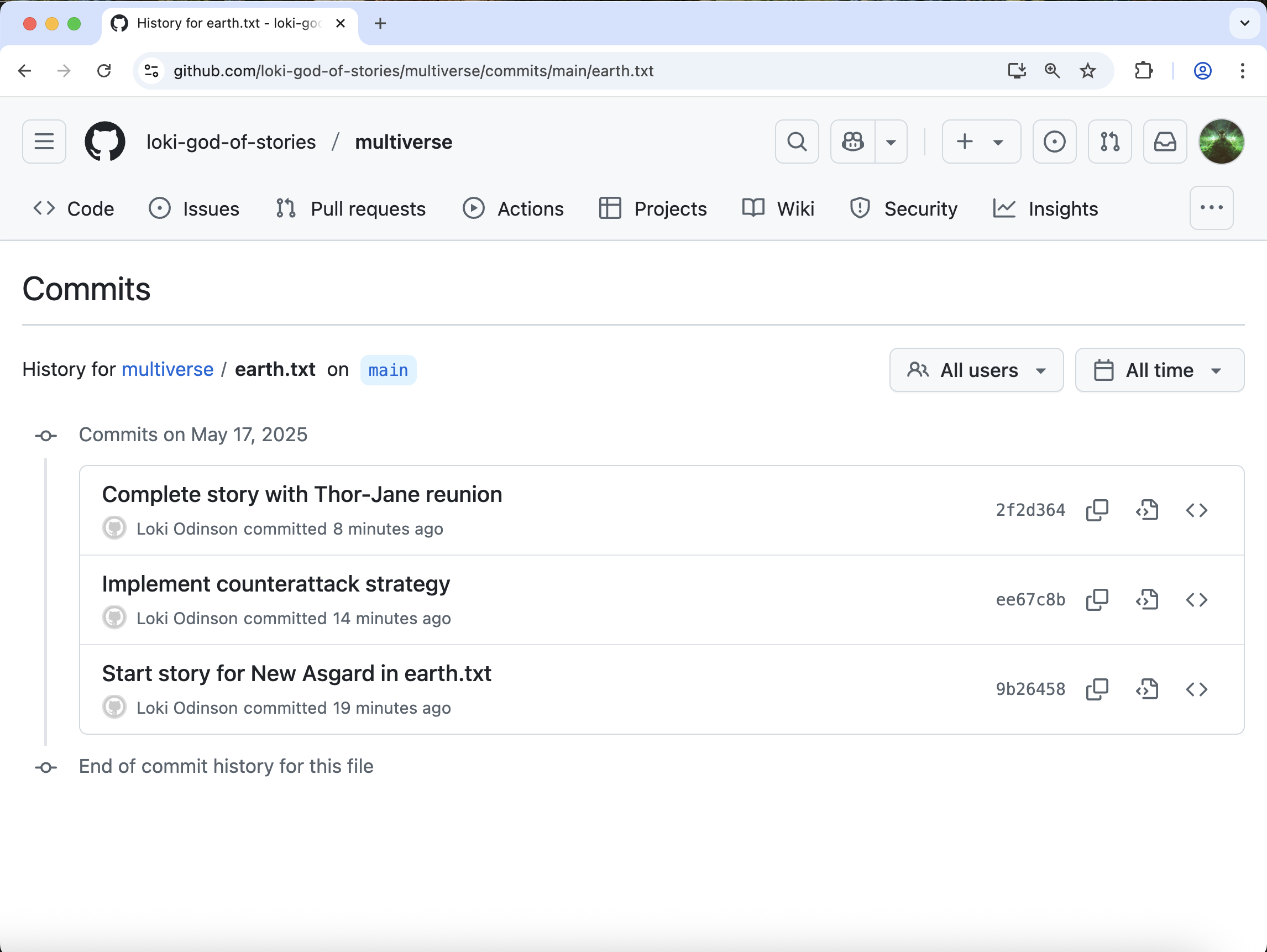 View earth.txt commits