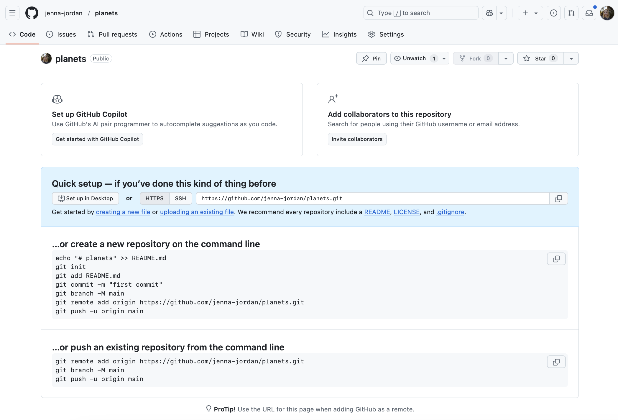 Your new planets repo on GitHub